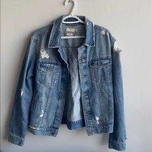 TOPMAN distressed Jean Jacket - NEW